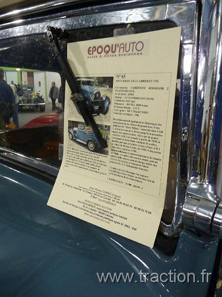 Epoquauto (192).JPG - 05/11/2010 - 69000 LYONƒPOQU'AUTO - 32�me Salon International Autos & Motos Anciennes - Ench�resHOTCHKISS - AM2 Cabriolet 1932